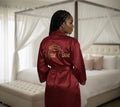 Peignoir rouge personnalisé
