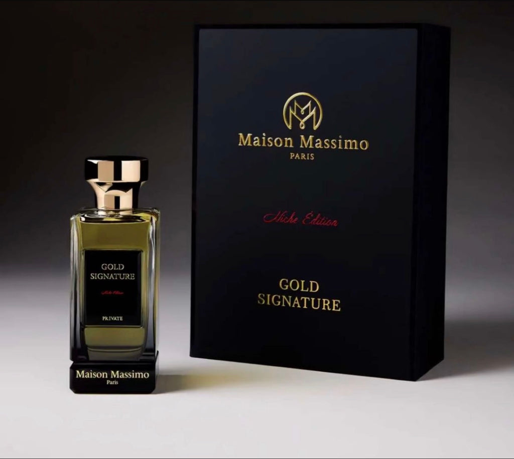 Parfum maison Massimo 🇫🇷 Paris Gold Signature + boîte personnalisée