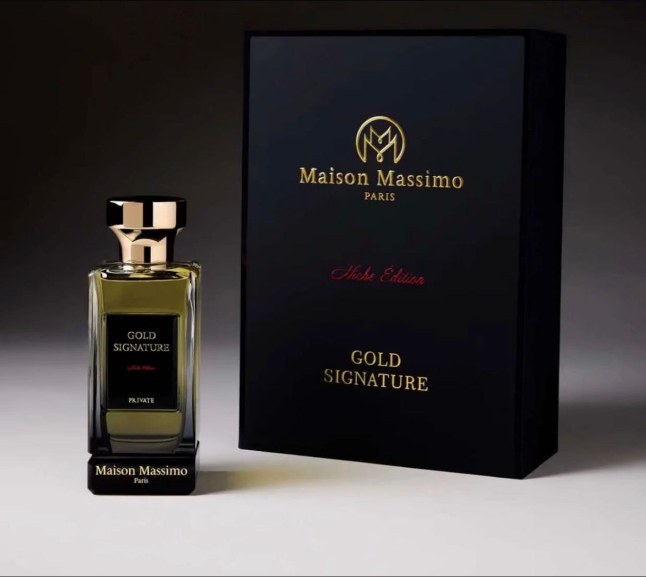 Parfum maison Massimo 🇫🇷 Paris Gold Signature + boîte personnalisée