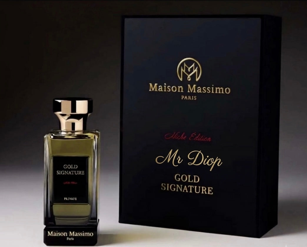 Parfum maison Massimo 🇫🇷 Paris Gold Signature + boîte personnalisée