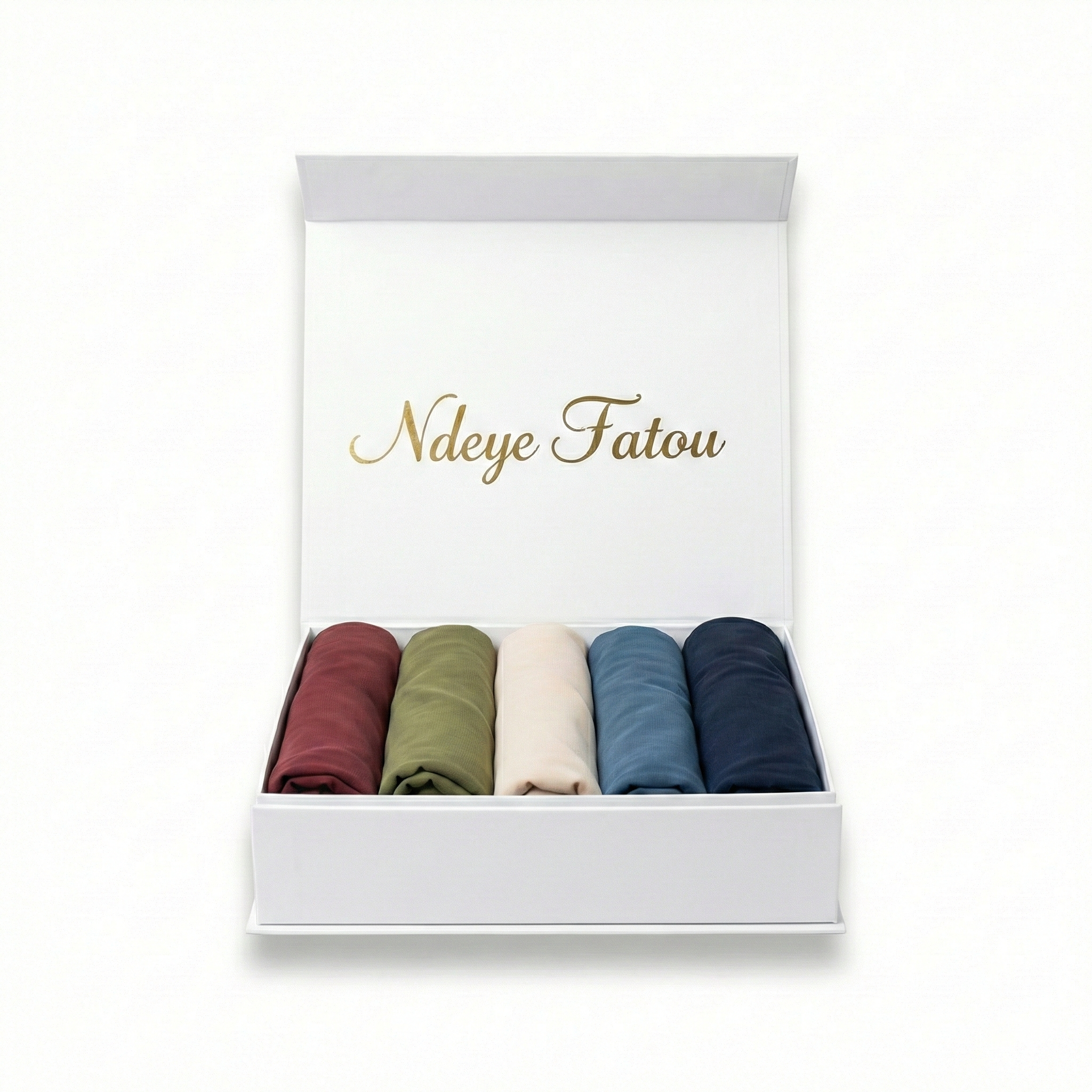 Box Foulard Jersey Personnalisé Dakar | 5 Foulards Premium